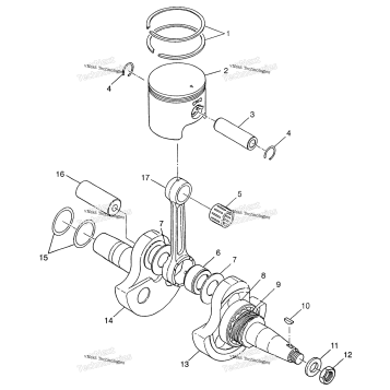 CRANKSHAFT & PISTON XPLORER 300