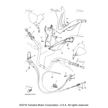 STEERING HANDLE CABLE