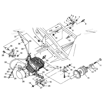ENGINE MOUNTING XPLORER 300