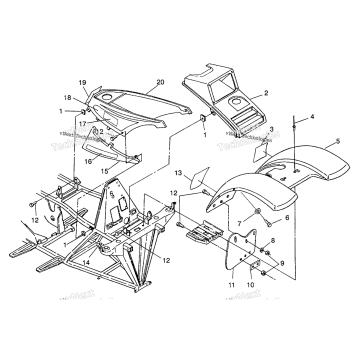 FRONT CAB ASSEMBLY 4X4 350L