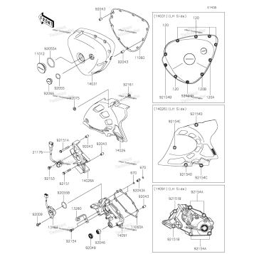 LEFT ENGINE COVER(S)