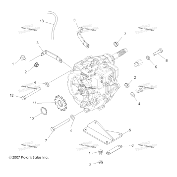 DRIVE TRAIN, MAIN GEARCASE MOUNTING