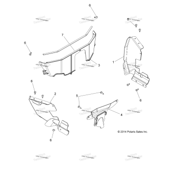 BODY, SPLASH SHIELDS