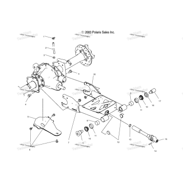 SWING ARM/REAR AXLE MOUNTING