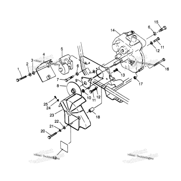 GEARCASE/BRAKE MOUNTING 2X4 300