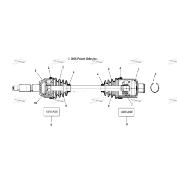 SHAFT, DRIVE, REAR