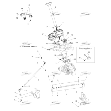 STEERING, STEERING POST ASM