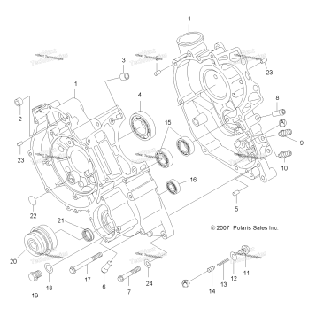 ENGINE, CRANKCASE
