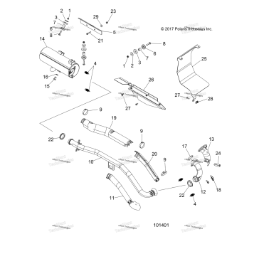 ENGINE, EXHAUST A19SDA57R1/SDE57R1