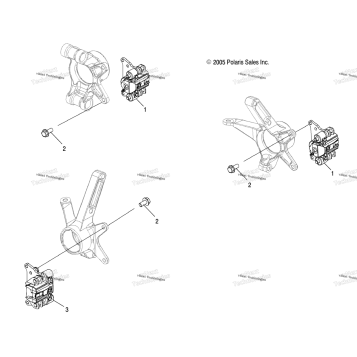 BRAKE CALIPER MOUNTING /LD27AA/AB/AC/AD