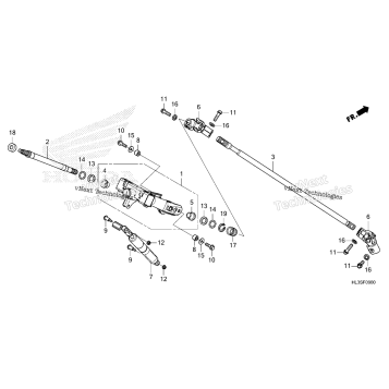 STEERING SHAFT@STEERING COLUMN