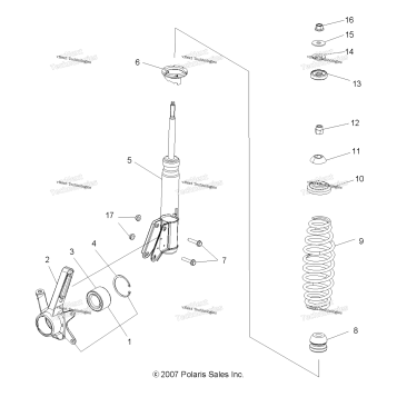 SUSPENSION, FRONT STRUT
