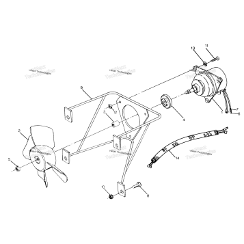 FAN MOTOR 250 4X4