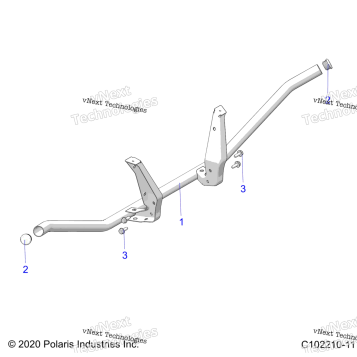 BODY, REAR RACK SUPPORT