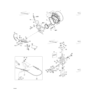 OIL INJECTION SYSTEM, OIL PUMP, ROTARY VALVE