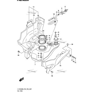 FUEL TANK (LT-A750XPM0 P33)