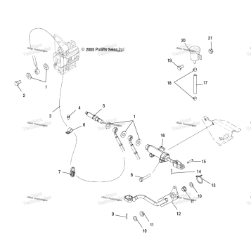 MASTER CYLINDER, FOOT /LD27FB