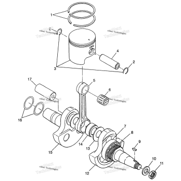 CRANKSHAFT & PISTON XPRESS W97CA28C (4939603960D007)