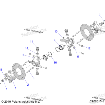 SUSPENSION, FRONT HUB