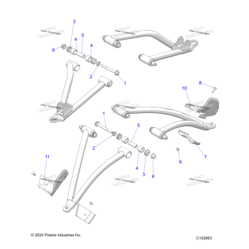 SUSPENSION, FRONT AARM MOUNTING