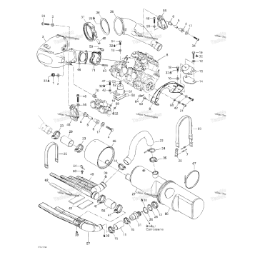 ENGINE SUPPORT AND MUFFLER
