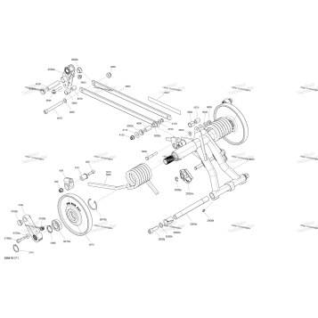REAR SUSPENSION - 600 RACING UPPER PARTS