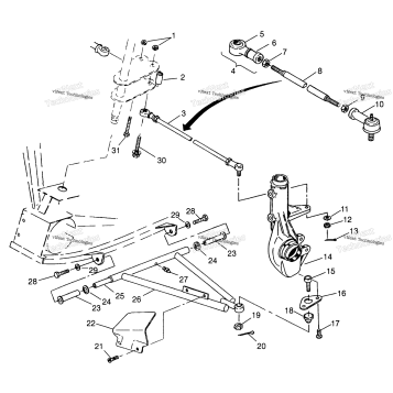 AARM/STRUT MOUNTING XPLORER 400L