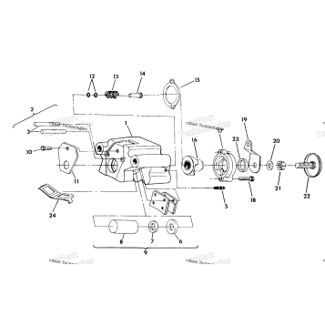 REAR BRAKE ASSEMBLY 250 2X4 UPDATE