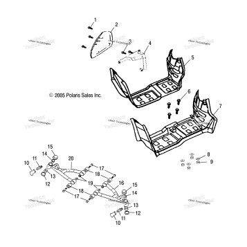 SWING ARM/FOOTREST /CB/CC/CD