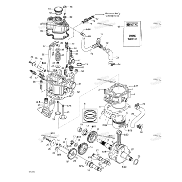 CRANKSHAFT, PISTONS AND CYLINDER