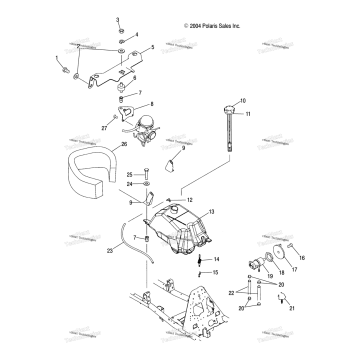 FUEL TANK & CARBURETOR MOUNTING