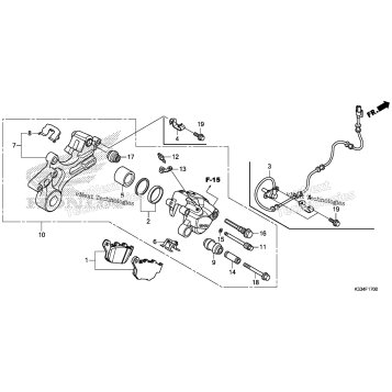 REAR BRAKE CALIPER