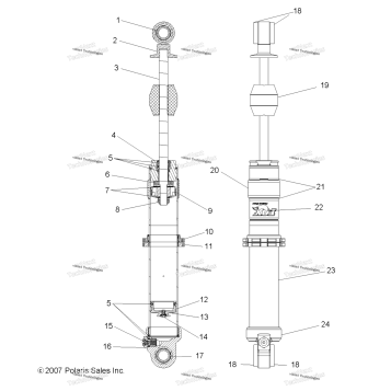 SUSPENSION, FRONT SHOCK A08GJ52AA/AB