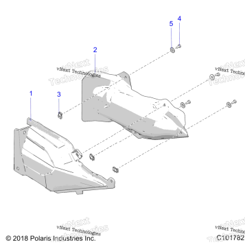 BODY, EXHAUST COVER SHIELD