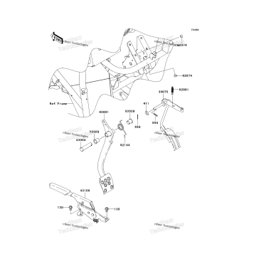 BRAKE PEDAL/THROTTLE LEVER