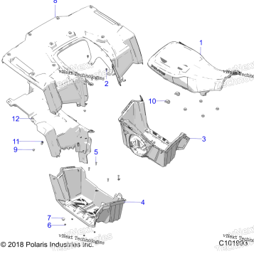 BODY, REAR CAB, SEAT & FOOTWELLS