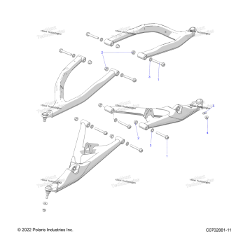 SUSPENSION, FRONT CONTROL ARMS MOUNTING