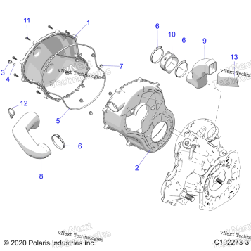 BODY, CLUTCH COVER