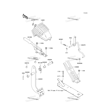 BRAKE PEDAL/THROTTLE LEVER