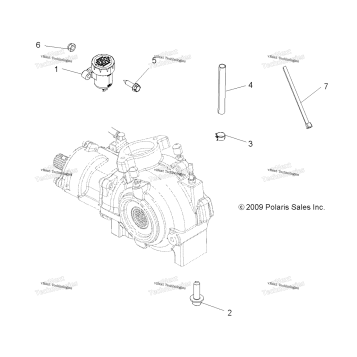 DRIVE TRAIN, GEARCASE MOUNTING, FRONT