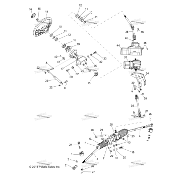 STEERING, STEERING ASM