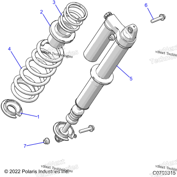 SUSPENSION, REAR SHOCK MOUNTING