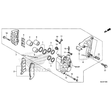 REAR BRAKE CALIPER