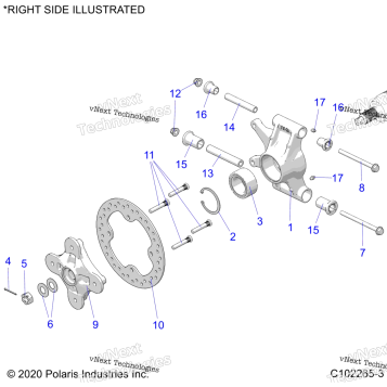 SUSPENSION, REAR HUBS, CARRIER & BRAKE DISC