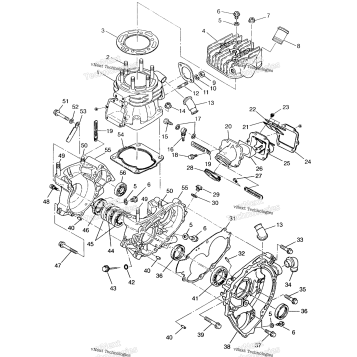 CRANKCASE & CYLINDER SWEDISH 4X4 400L