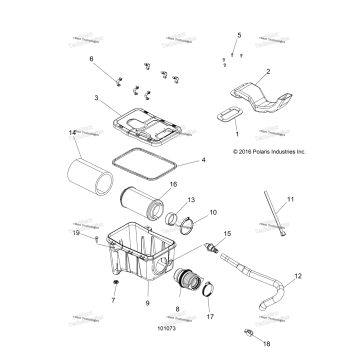 ENGINE, AIR INTAKE SYSTEM (101073]