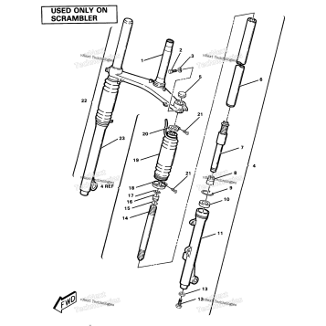 FRONT FORK ASSEMBLYSCRAMBLER