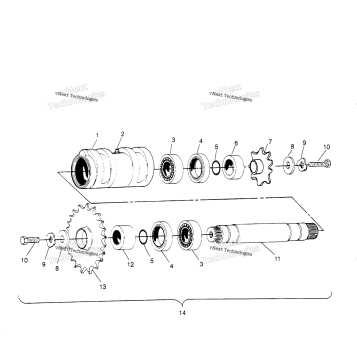 CENTER TIGHTENER ASSEMBLY SPORTSMAN 4X4