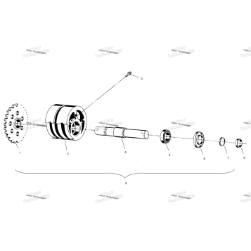 FRONT TIGHTENER ASSEMBLY W958144