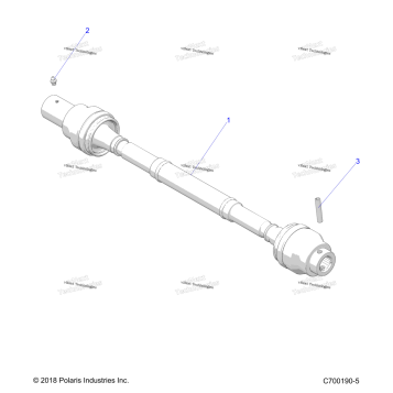 DRIVE TRAIN, FRONT PROP SHAFT